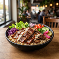 Beef Donair Rice Bowl