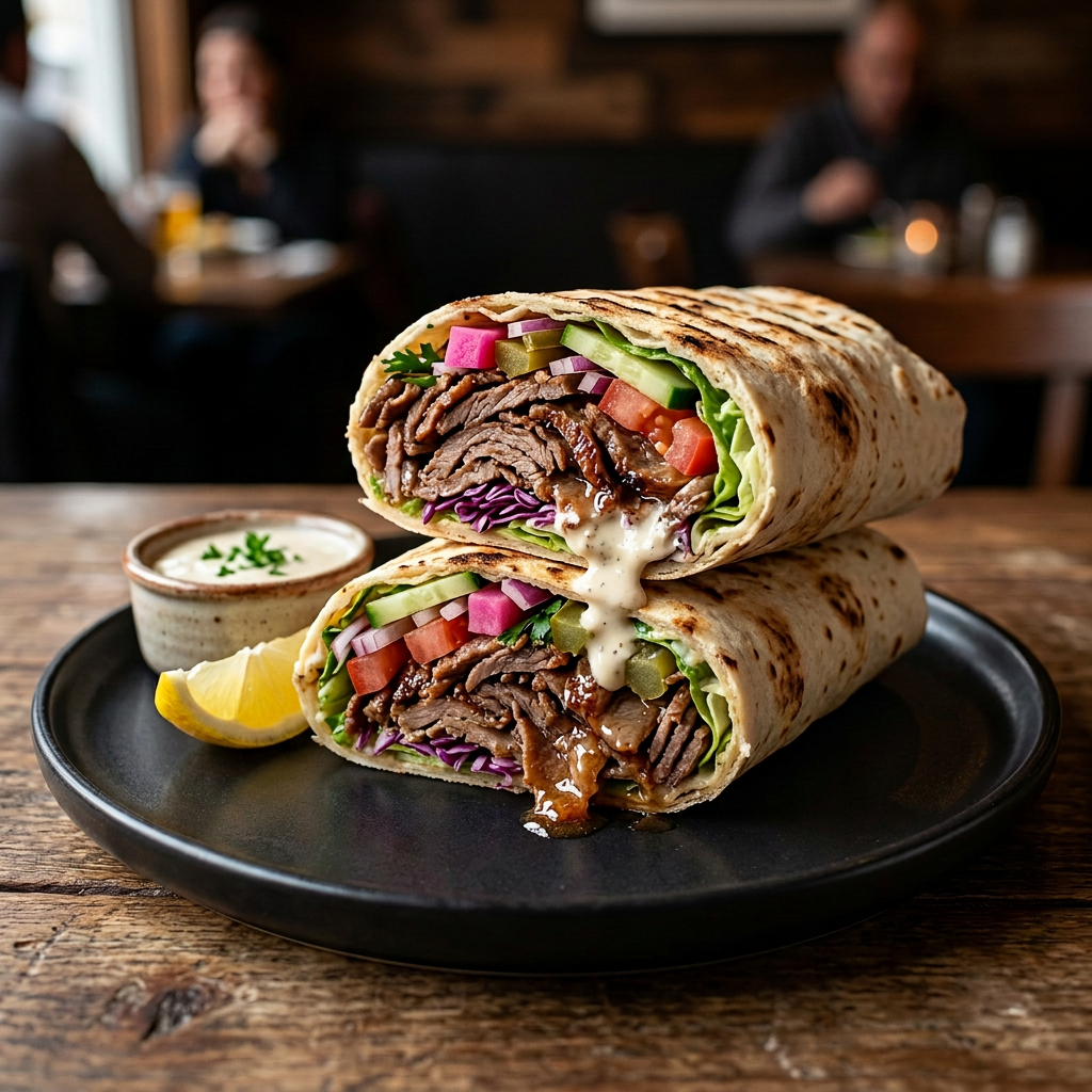 Beef Donair Wrap